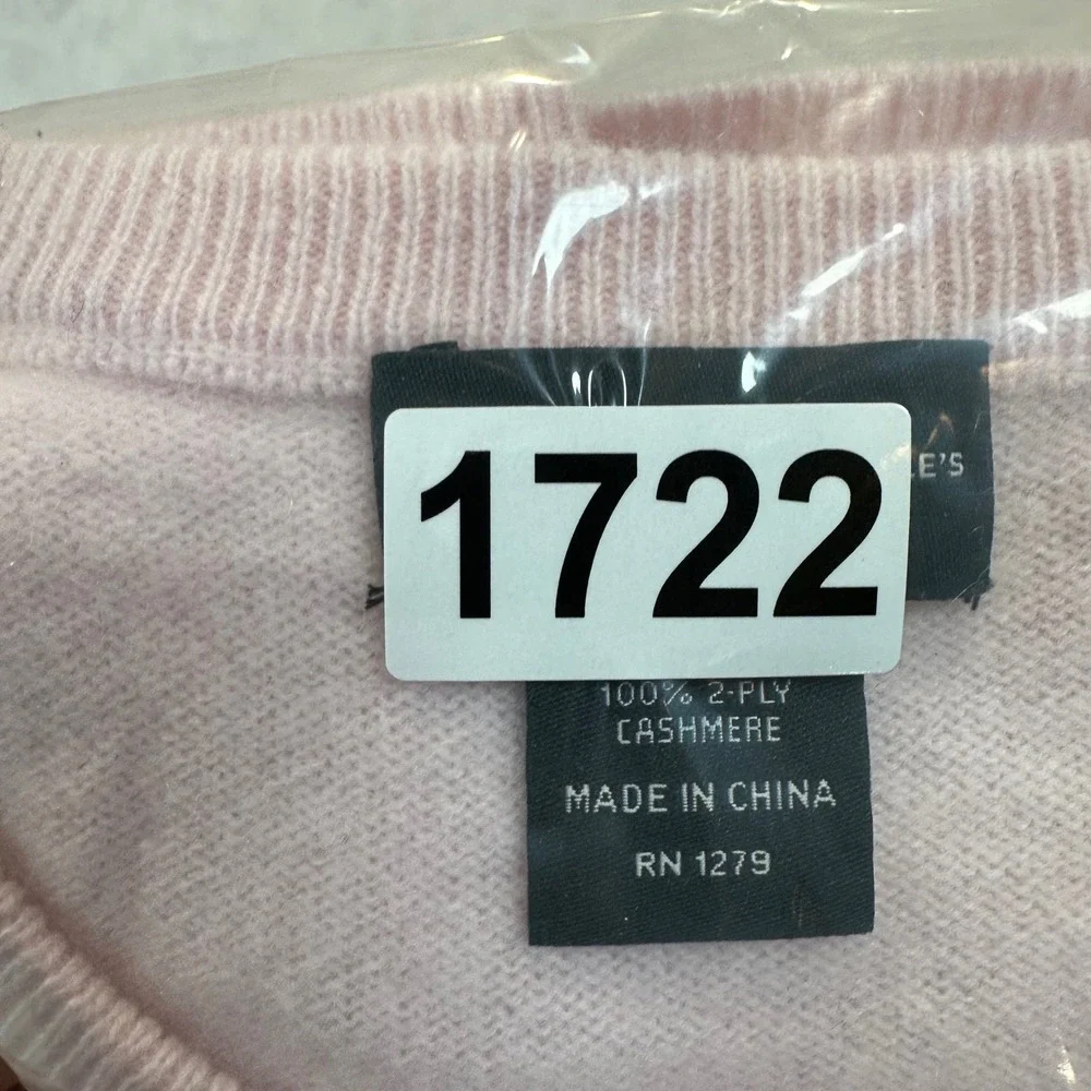 C by Bloomingdale's‎ Cashmere Sweater Women Small Pink Crewneck Classic Luxury